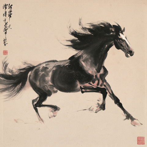 Xu Beihong style (Painters), Midjourney V8.2