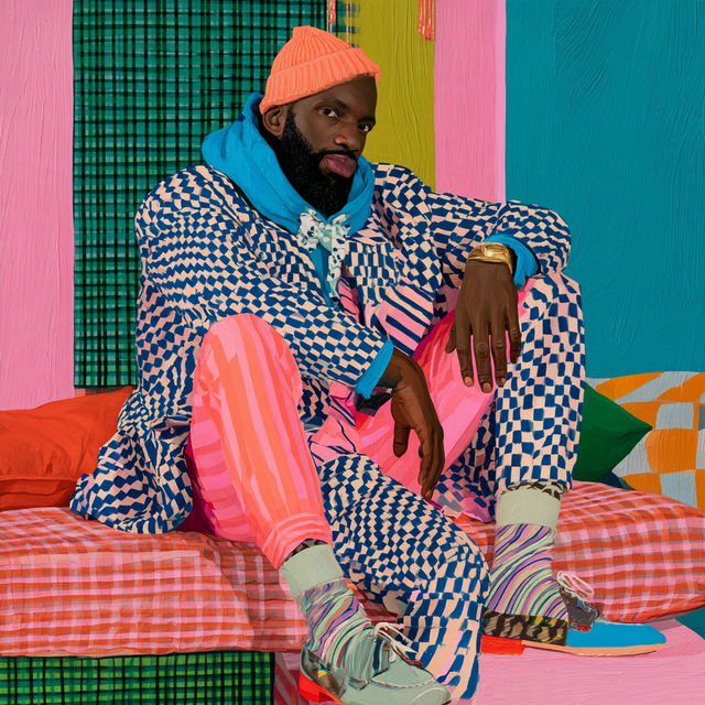 Yinka Ilori style, Midjourney V8.2, render 2 of 4