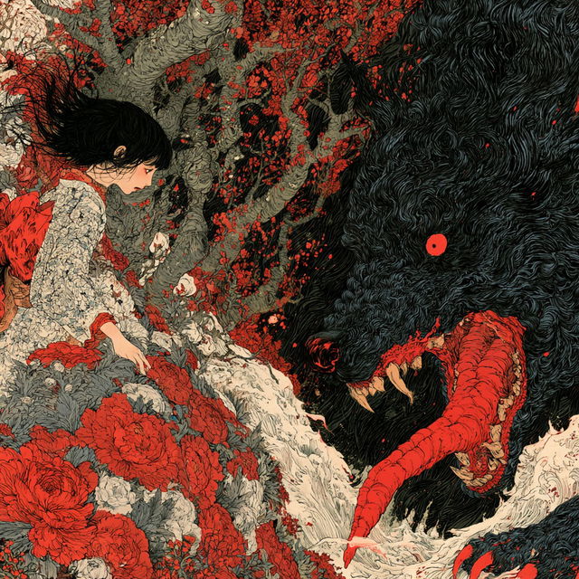 Yuko Shimizu style, Midjourney V8.2, render 2 of 4