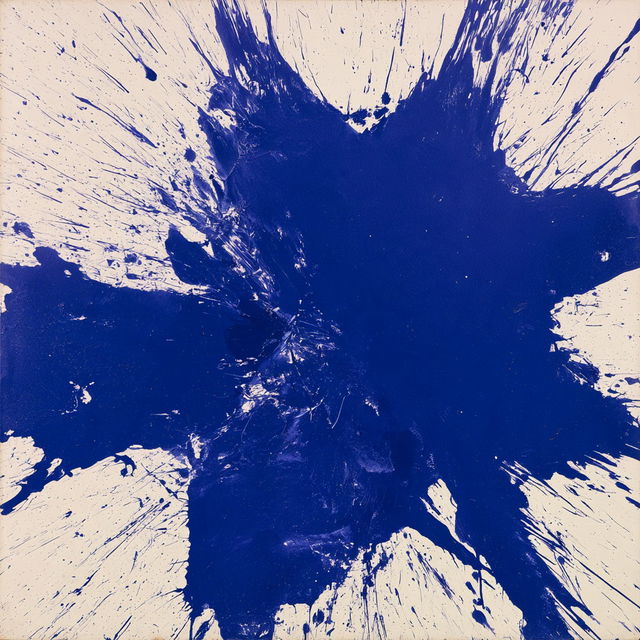 Yves Klein style, Midjourney V8.2, render 2 of 4