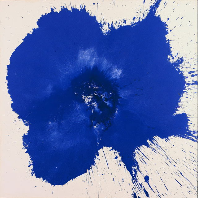Yves Klein style, Midjourney V8.2, render 3 of 4