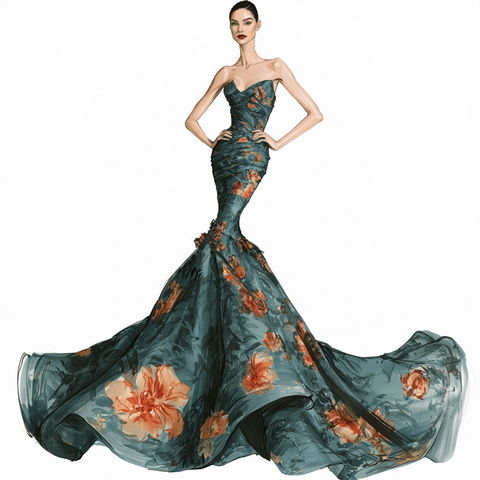 Zac Posen style (Fashion designers), Midjourney V8.2