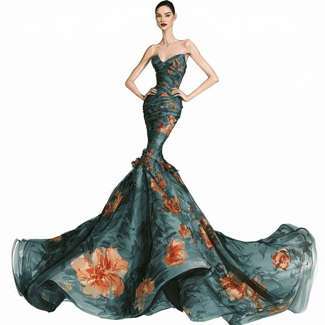 Zac Posen style, Midjourney V8.2, render 1 of 4