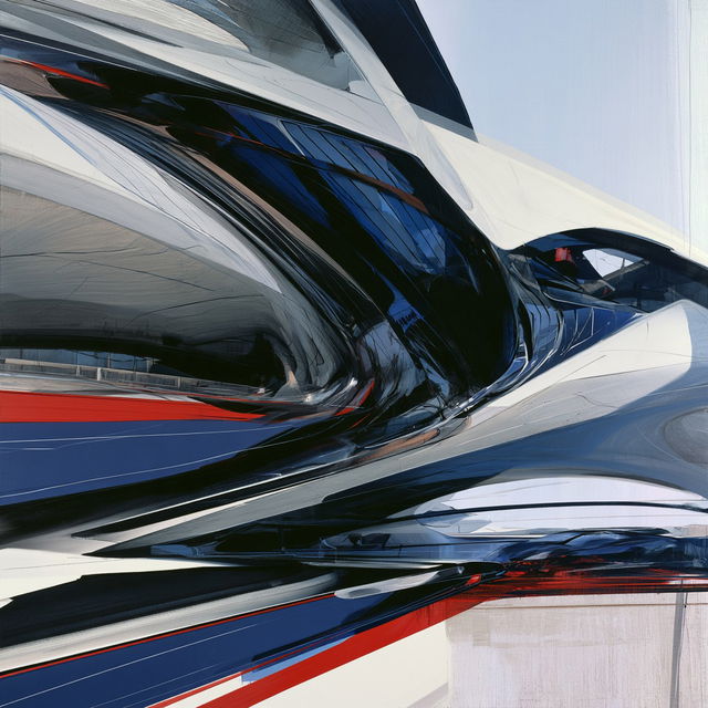 Zaha Hadid style, Midjourney V8.2, render 4 of 4