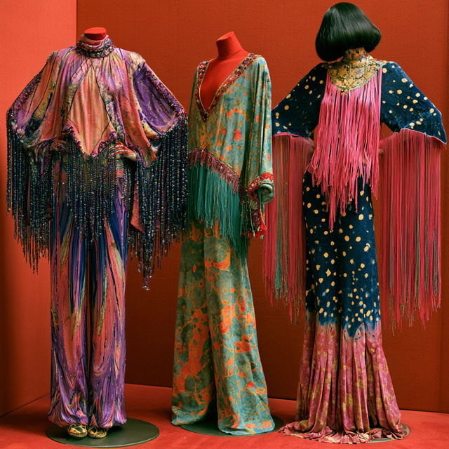Zandra Rhodes style, Midjourney V8.2, render 2 of 4