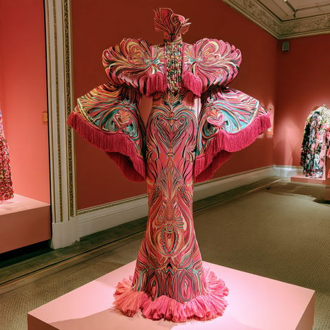 Zandra Rhodes style (Fashion designers), Midjourney V8.2
