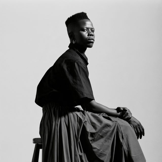 Zanele Muholi style, Midjourney V8.2, render 3 of 4
