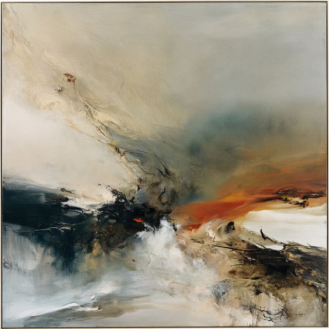 Zao Wou-Ki style, Midjourney V8.2, render 2 of 4