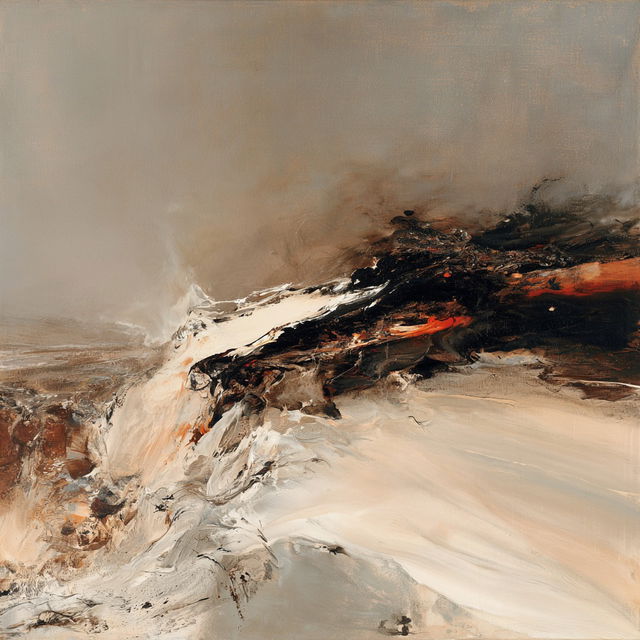 Zao Wou-Ki style, Midjourney V8.2, render 1 of 4