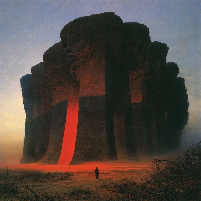 Zdzislaw Beksinski style, Midjourney V8.2, render 2 of 4