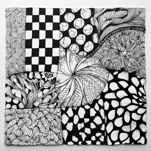 Zentangle style, Midjourney V8.2, render 4 of 4