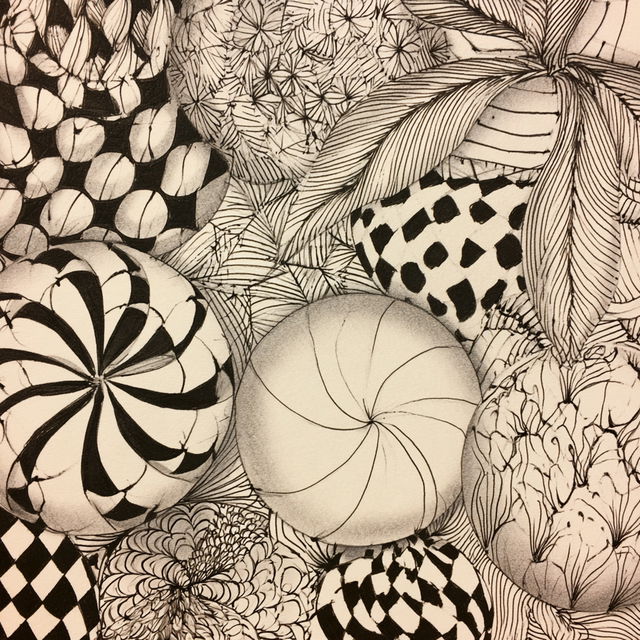 Zentangle style, Midjourney V8.2, render 3 of 4