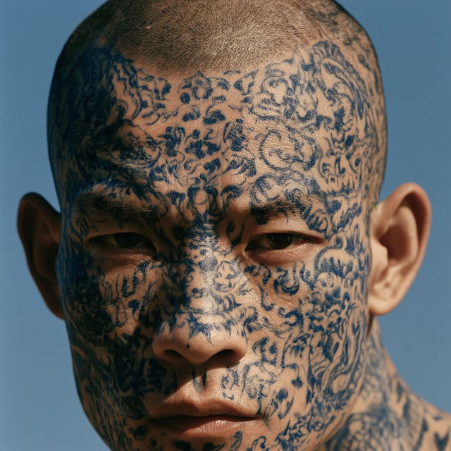 Zhang Huan style, Midjourney V8.2, render 3 of 4