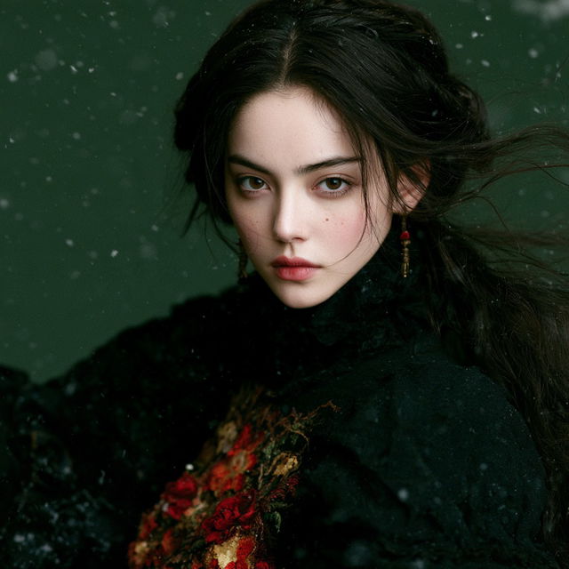 Zhang Jingna style, Midjourney V8.2, render 2 of 4