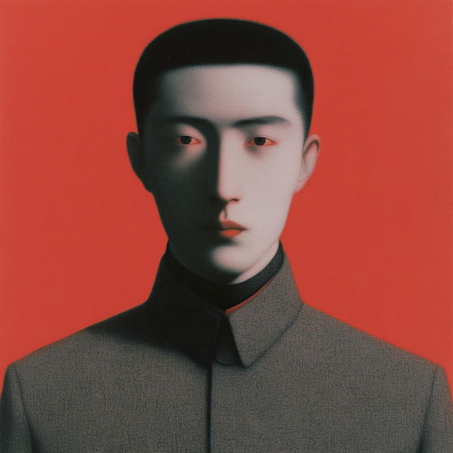 Zhang Xiaogang style, Midjourney V8.2, render 2 of 4